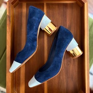 Charlotte Stone Indigo Risa Heels Size 8